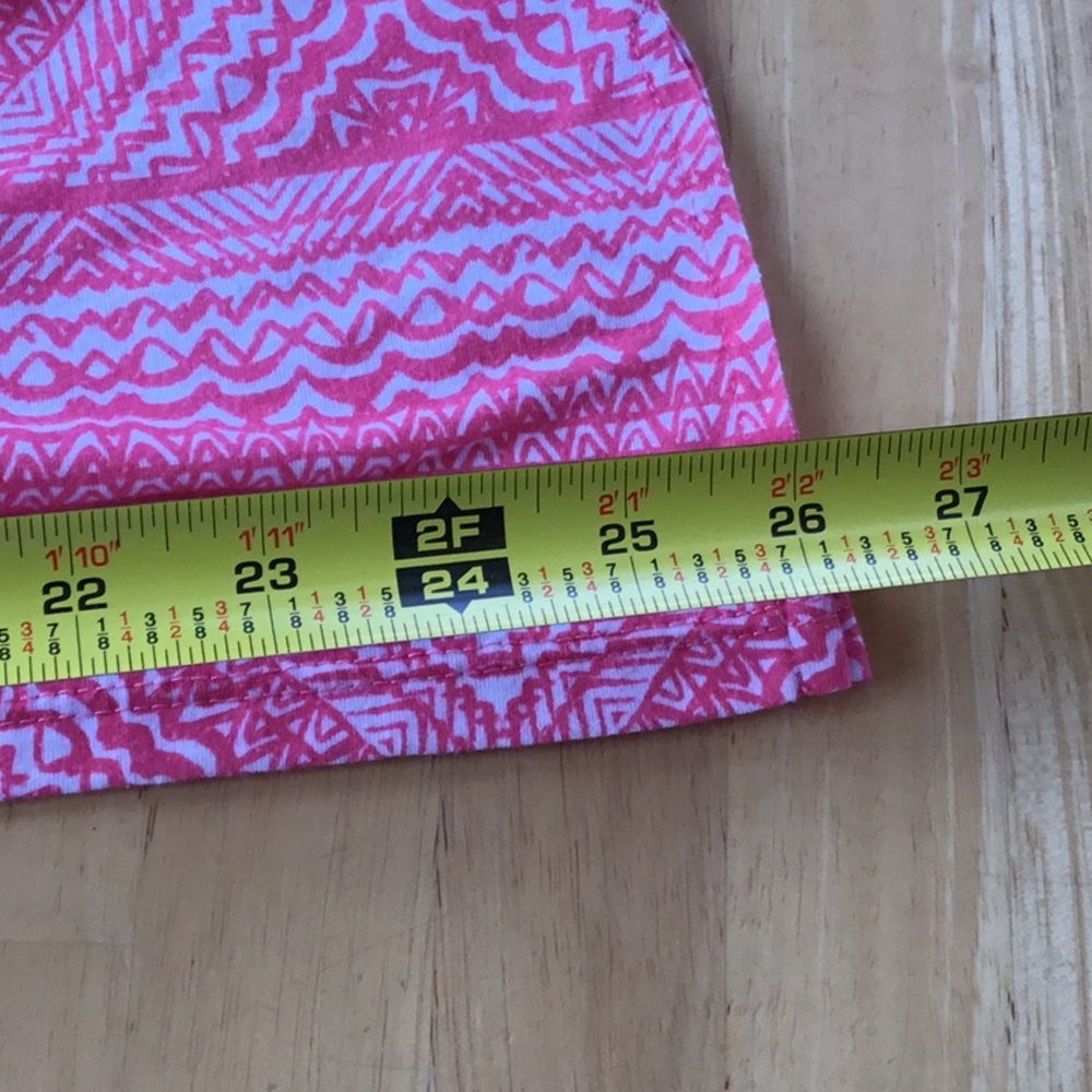 Woman’s loose-fitting top by erika, peachy pink ikat print, size XL - Picture 15 of 16